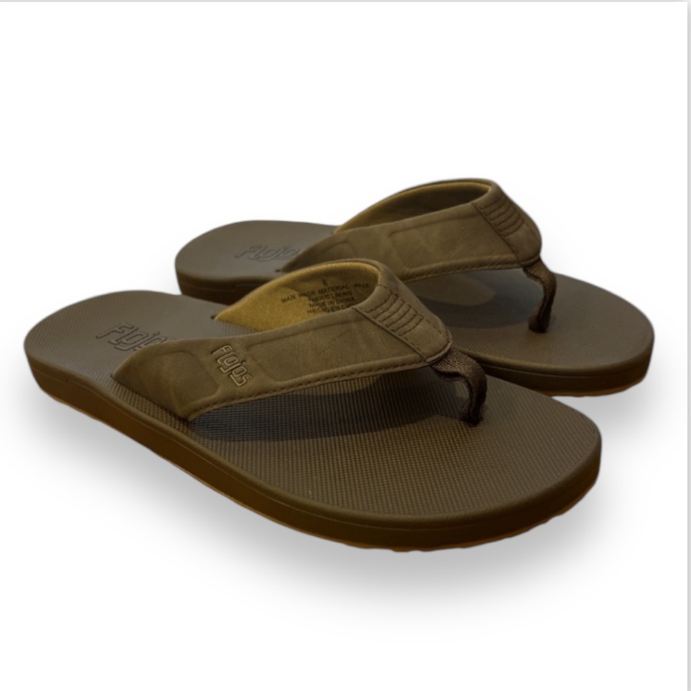 Flojos Memory Foam Flip Flop Sandals | Various Sizes: 8, 11 | Brown | NWT| $15